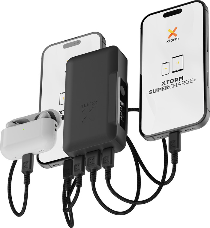 Xtorm NextGen 35W Powerbank 10.000 mAh Zwart product in gebruik