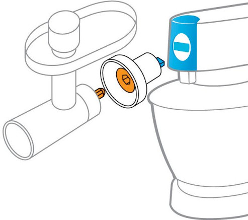 Kenwood KAT001ME Bar naar Twist adapter visual leverancier