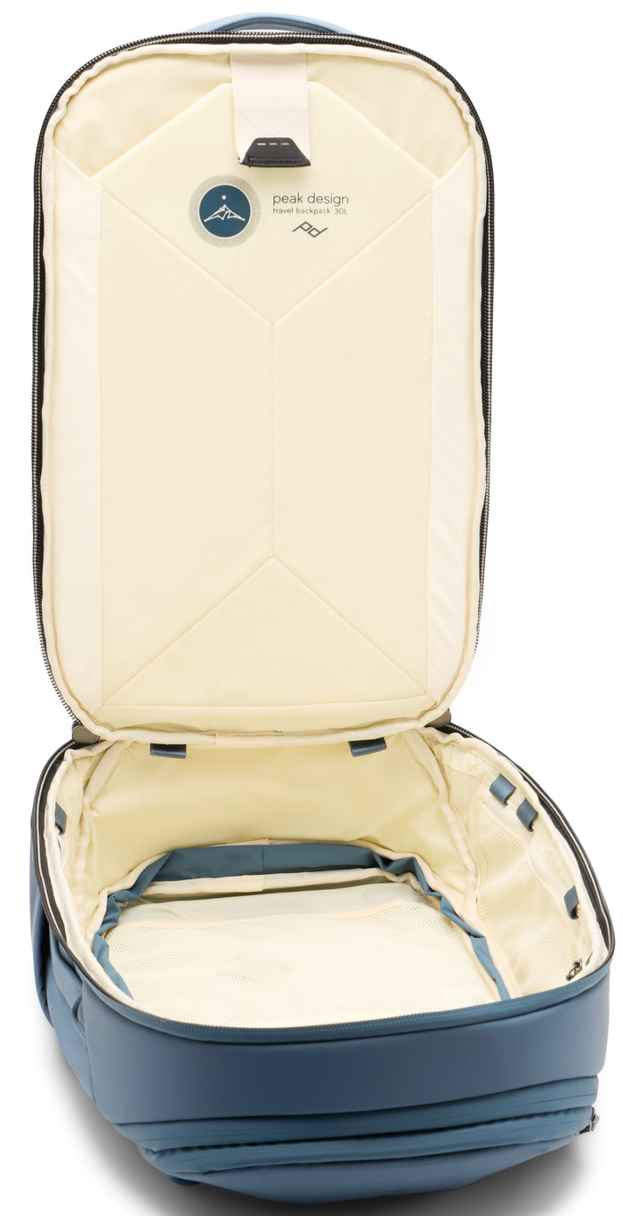 Peak Design Travel Backpack 30L Ocean binnenkant