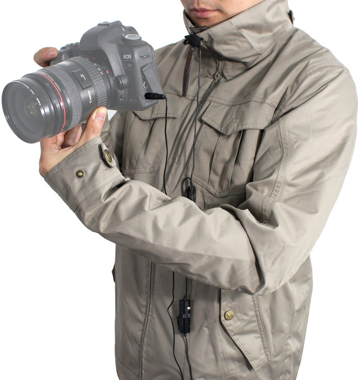 Boya BY-M1 Lavalier Microfoon product in gebruik