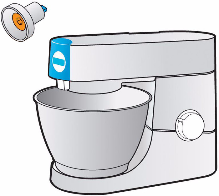Kenwood KAT001ME Bar naar Twist adapter visual leverancier