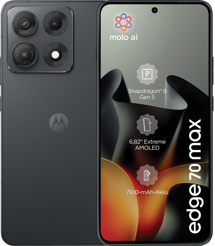Motorola Edge 70 Max 256GB Zwart 5G Main Image