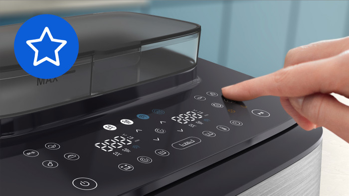 Philips Airfryer 5000 serie Megabasket NA565/02 detail