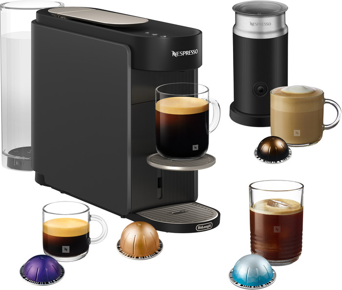 De'Longhi Nespresso ENV200GYAE Vertuo UP Antraciet + Aeroccino Main Image