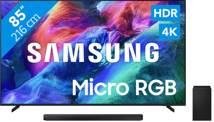 Samsung Micro RGB 85" R85H (2026) + Samsung HW-Q600H (2026) Main Image