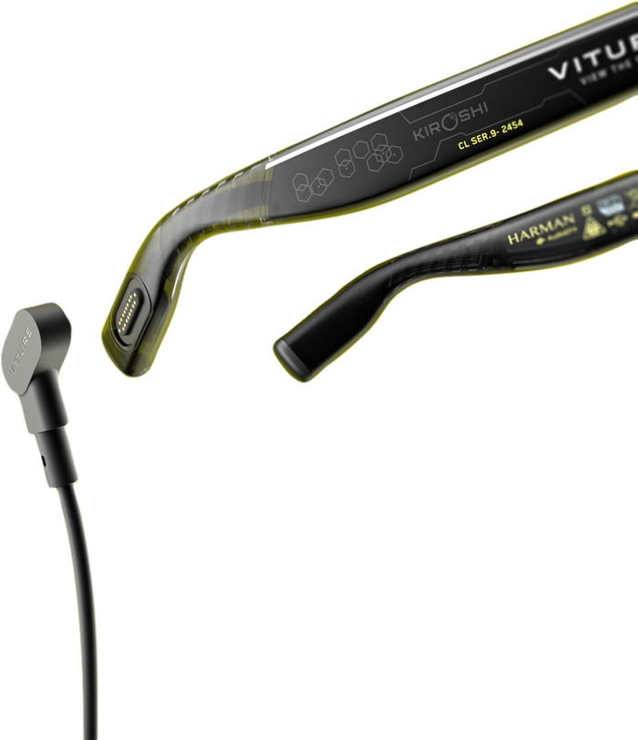 VITURE x Cyberpunk 2077 Luma Cyber XR bril detail