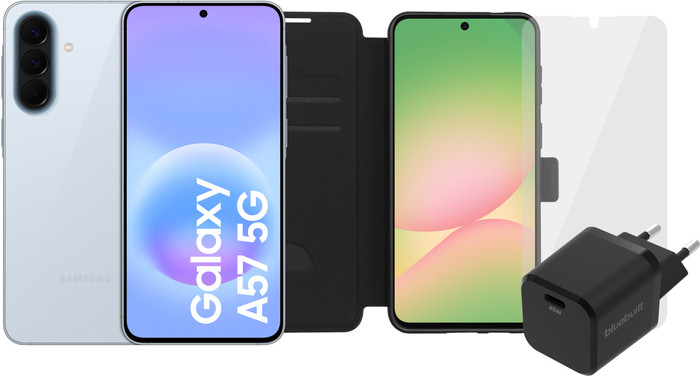 Samsung Galaxy A57 128GB Lichtblauw 5G + Compleet Accessoirepakket Main Image