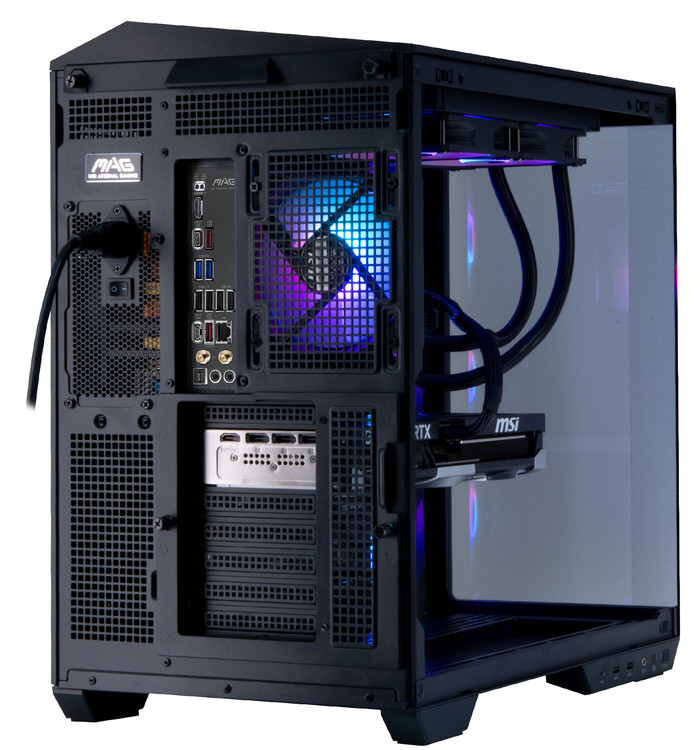 Cobalt x Powered by MSI - Tier 3 - RTX 5080 - Ryzen 7 9800X3D - 64GB - 4TB SSD achterkant
