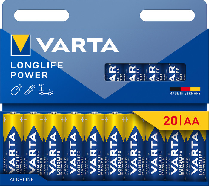Varta Longlife Power AA Pack 20 stuks Main Image