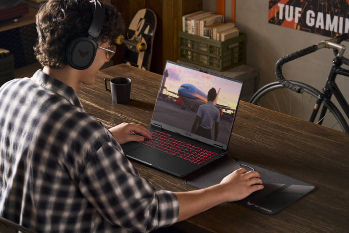 ASUS TUF Gaming 16 FA608UM-RV231W product in gebruik
