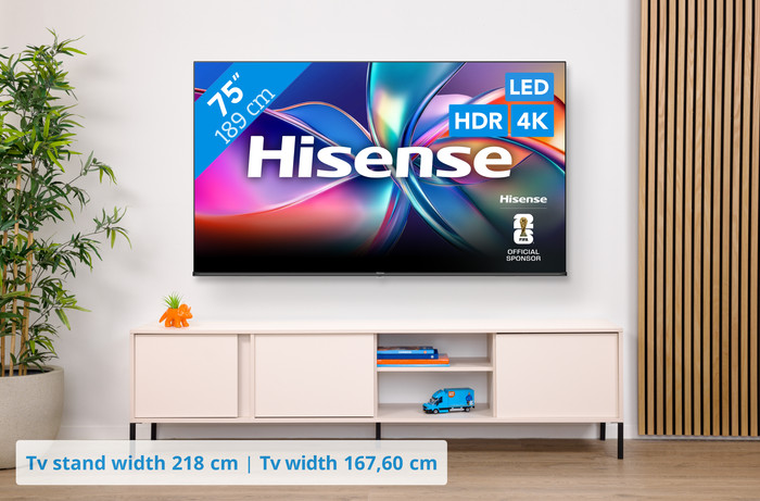 Hisense 75 inches QLED E7Q (2025) visual Coolblue 1