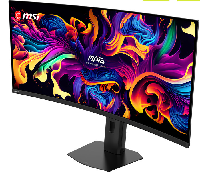 MSI MAG 341CQPDE QD-OLED X28 Curved voorkant
