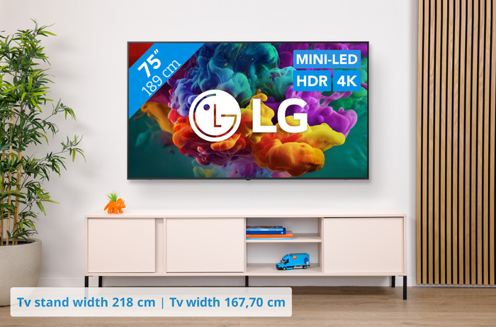 LG Mini-LED 75 inches QNED85 (2026) visual Coolblue 1