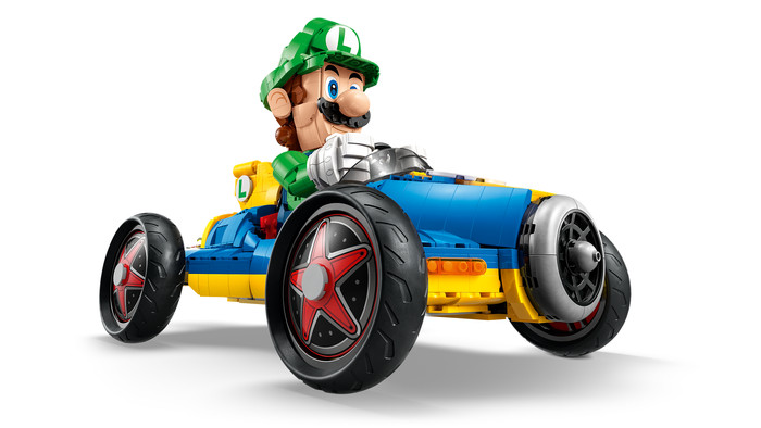 LEGO Super Mario Mario Kart: Luigi en Mach 8 72050 rechterkant