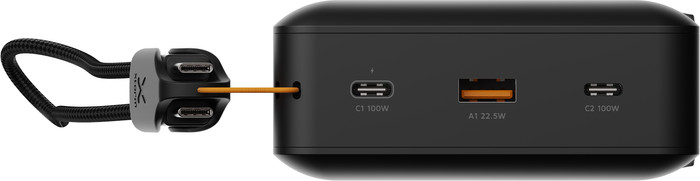 Xtorm NextGen 100W Powerbank 60.000mAh Zwart voorkant