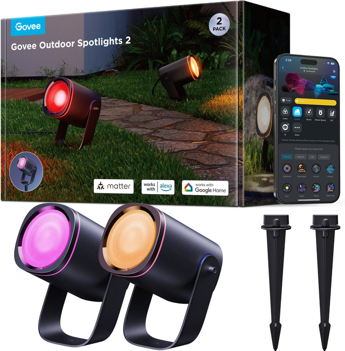 Govee Outdoor Spotlights Duo Pack verpakking
