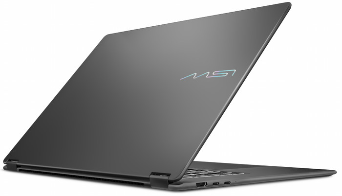 MSI Prestige N16 Flip AI+ OLED NVIDIA RTX Spark N1X C1XMT-037NLY QWERTY achterkant