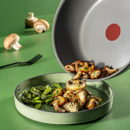 Tefal Renewal keramische wokpan 26 cm product in gebruik