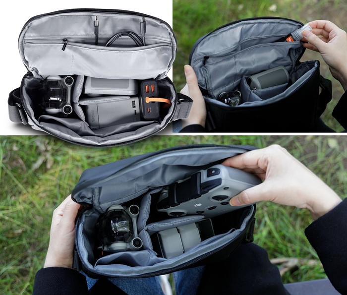 Rollei Fotoliner Drone Bag binnenkant