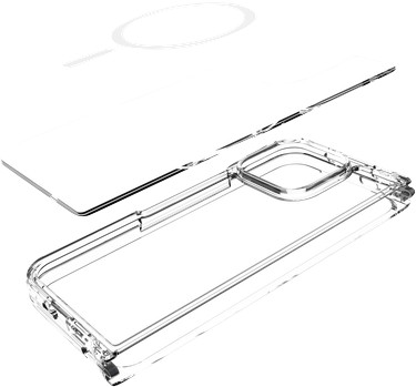 Just in Case Google Pixel 11 Pro Fold Back Cover met Magneet Transparant binnenkant