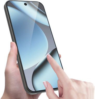 Just in Case Google Pixel 11 / 11 Pro Screenprotector Glas product in gebruik