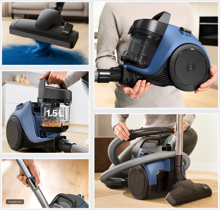 Bosch Series 2 BGC05LBU2 Blue product in gebruik