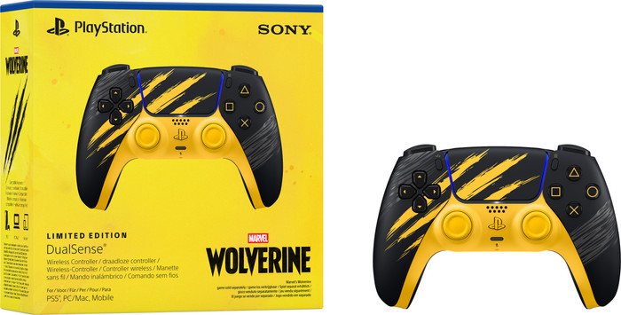 Sony PlayStation 5 DualSense Draadloze Controller Wolverine Battle Yellow Limited Edition visual leverancier