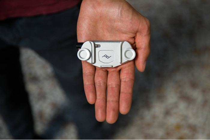 Peak Design Capture Camera Clip Silver without plate front
