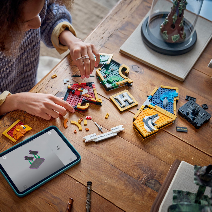 LEGO Harry Potter Zweinstein Afdelingswapen 76462 product in gebruik