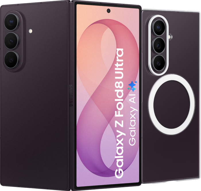 Samsung Galaxy Z Fold 8 Ultra 512GB Paars 5G + Carbon Back Cover met Magneet Zwart Main Image