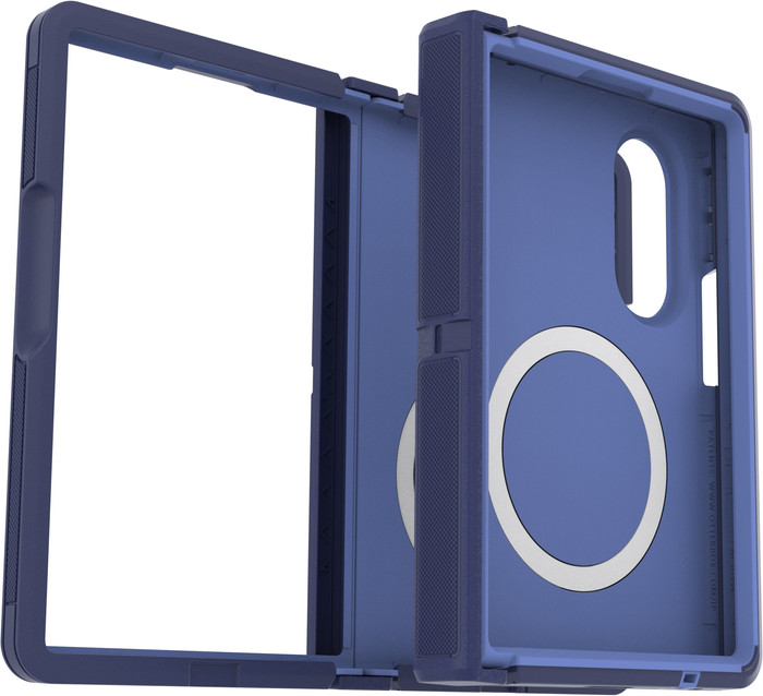 Otterbox Defender Samsung Galaxy Z Fold 8 Back Cover met Magneet Blauw voorkant