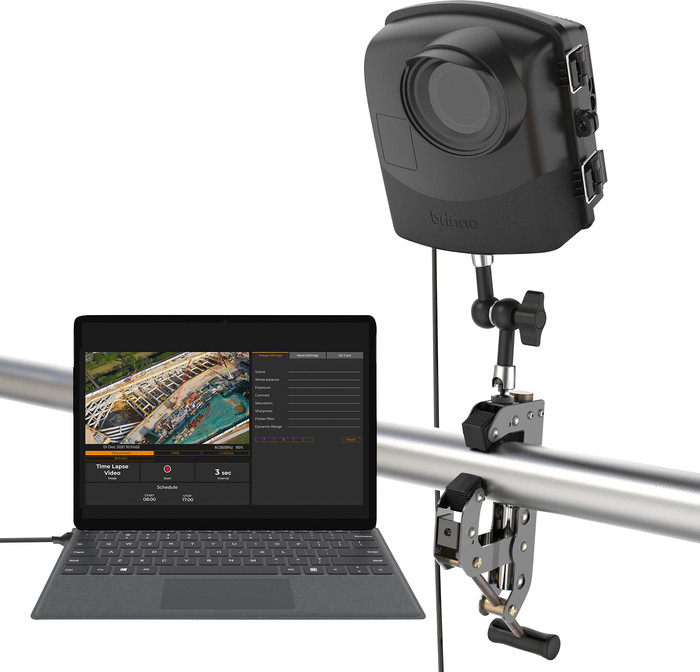 Brinno BCC2000Plus Construction Timelapse Bundle product in gebruik