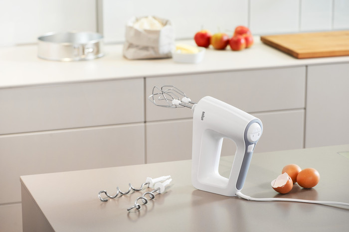 Braun MultiMix 3 HM3100WH Wit product in gebruik