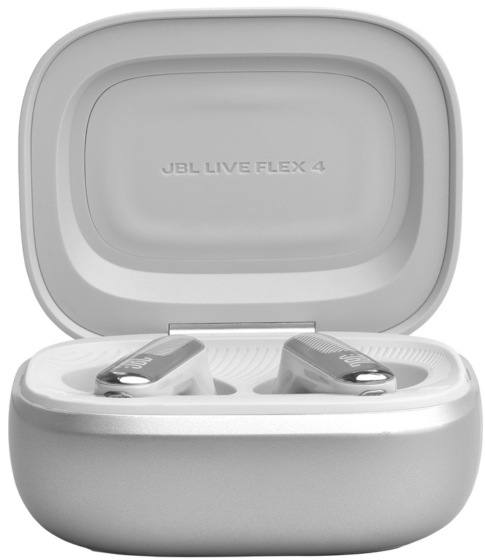 JBL Live Flex 4 Zilver voorkant