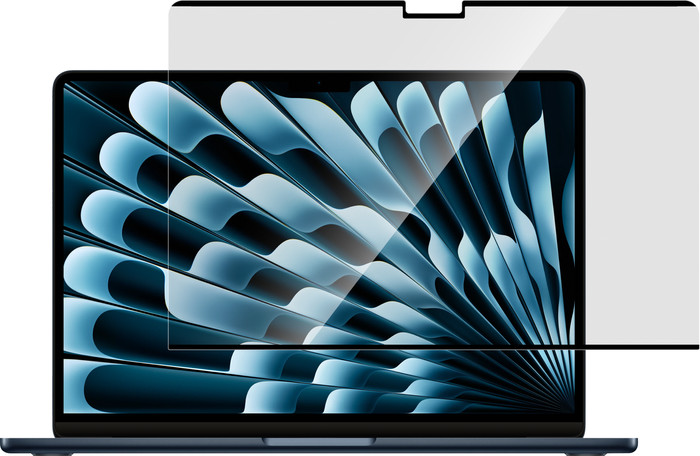 BlueBuilt Magnetische Anti-Glare Screen Protector voor MacBook Air 13,6 inch detail