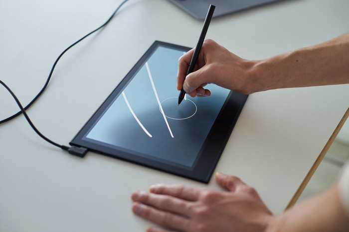 Wacom Movink 13 product in gebruik