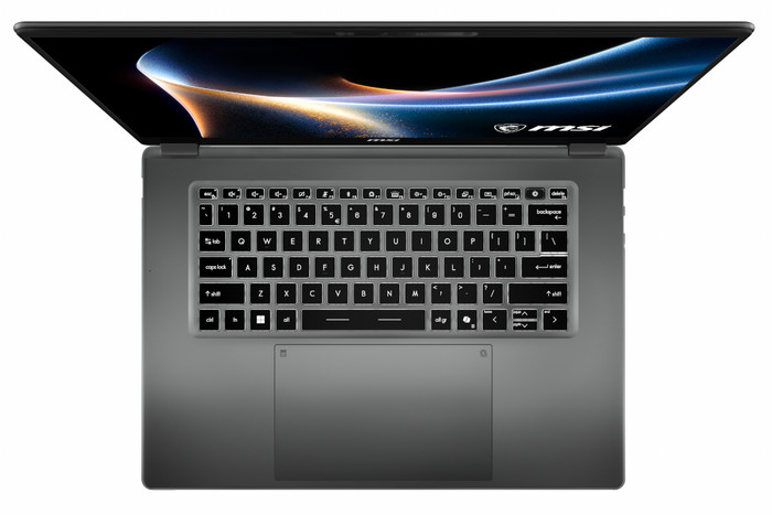 MSI Prestige 16 AI+ OLED C3MG-400NLN QWERTY bovenkant