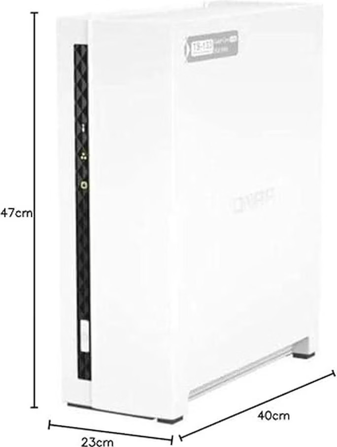 QNAP TS-133 + Seagate IronWolf 4TB right side