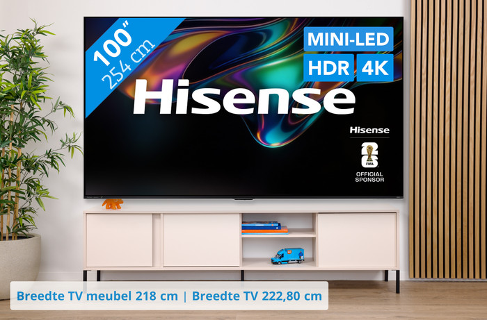 Hisense RGB Mini-led 100" UR8S (2026) visual Coolblue 1