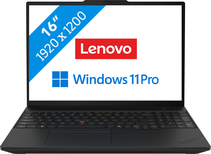 Lenovo ThinkPad T16 Gen 5 (Intel) Copilot+ PC - 21WT005FMH QWERTY Main Image