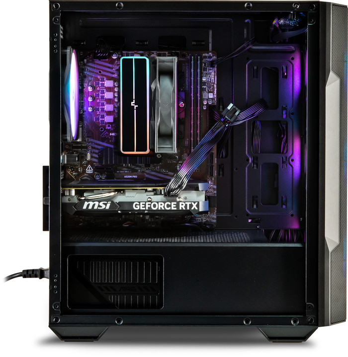 Cobalt x POWERED BY MSI - Tier 1 - RTX 5060 - Ryzen 7 5700X - 32GB - 1TB SSD left side