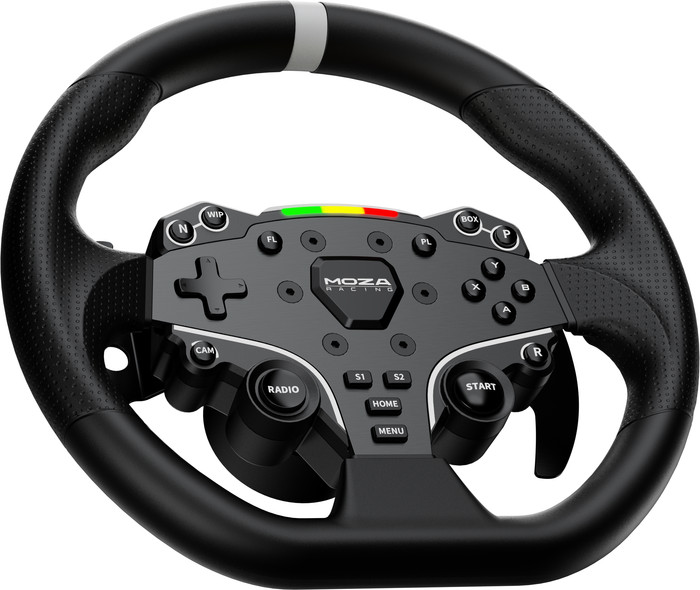 Moza R3 PC Bundel Racestuur + Pedalen linkerkant