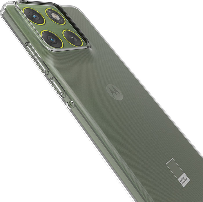 Just in Case Soft Design Motorola Edge 70 Back Cover Transparant onderkant