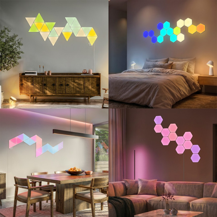 Philips Hue Nanoleaf Wandmodule product in gebruik