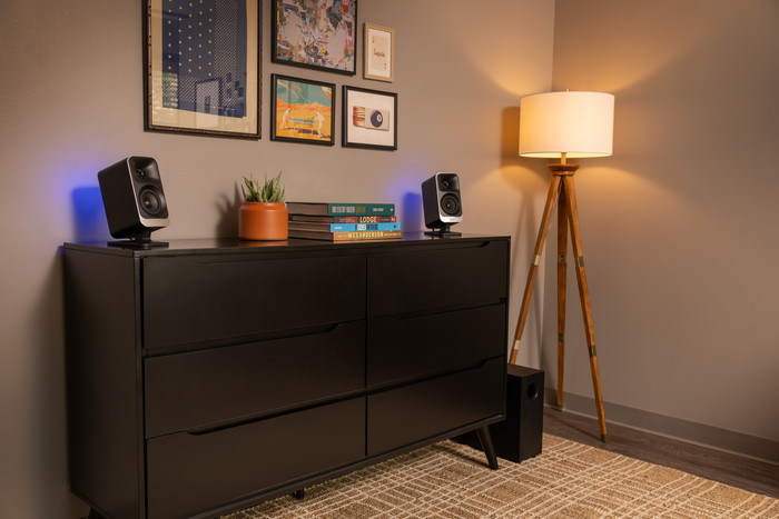 Klipsch ProMedia Lumina PC speakers product in gebruik