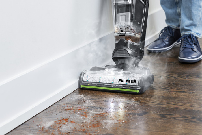 Bissell CrossWave Hydrosteam PET Pro product in gebruik