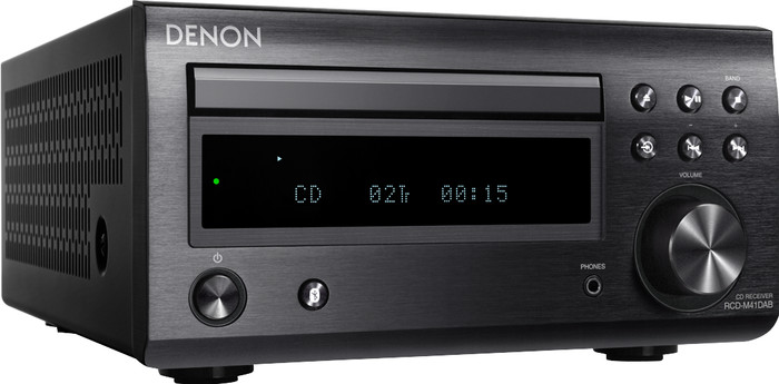 Denon D-M41DAB Black front