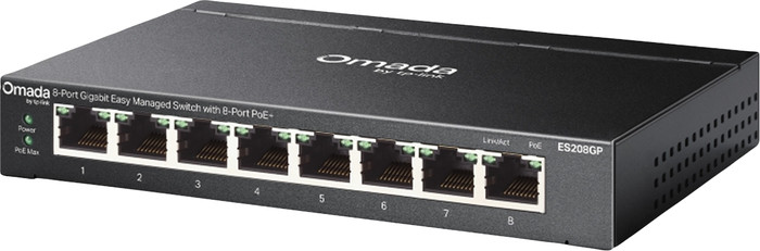 TP-Link Omada ES208GP rechterkant