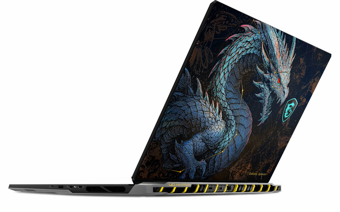 MSI Titan 18 HX Dragon Edition Draco Epic A2WJ-1262NL achterkant