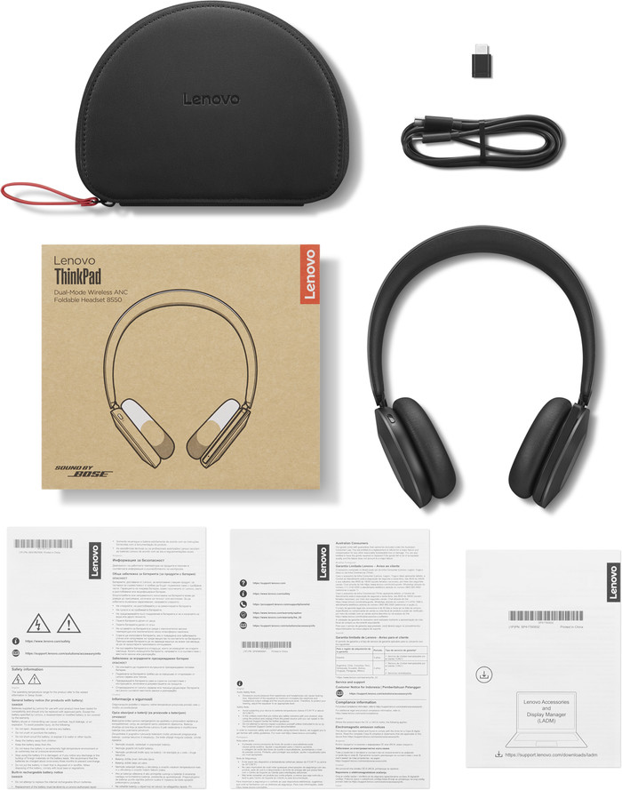 Lenovo ThinkPad X Bose 8550 Draadloze Office Headset verpakking